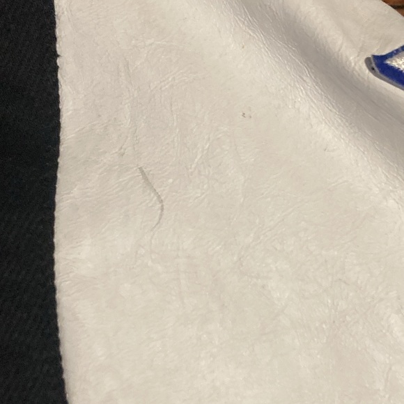 Jeff Hamilton San Francisco 49ers leather trim jacket XL - Picture 13 of 16